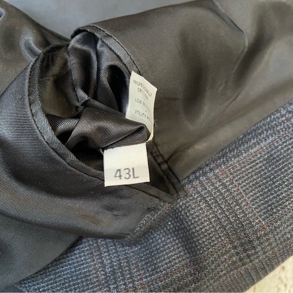 Hart Schaffner Marx Blazer 43L Sport Coat Jacket Mens Blue Workers Unite… - Picture 4 of 11